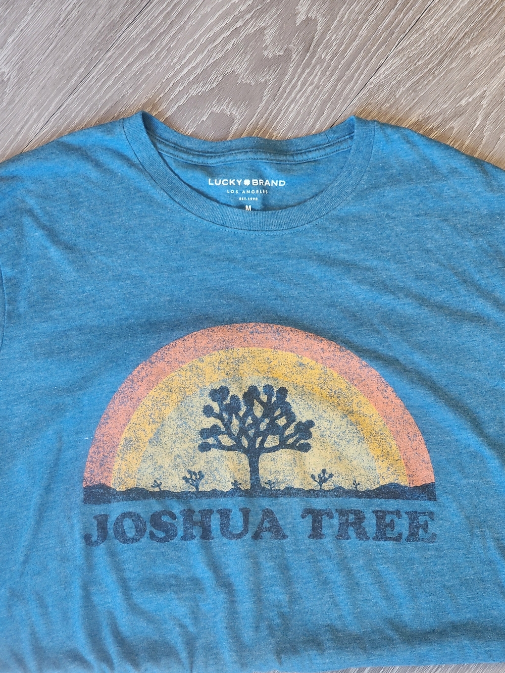 Lucky Brand Blue 'Joshua Tree' Graphic Tee
